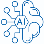 AI Blue Icon